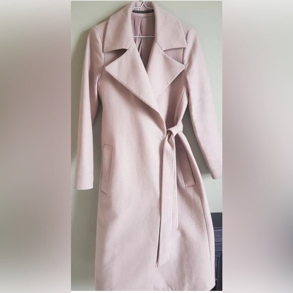 LAST CHANCE AllSaints Iya Mai Coat, Dusty Pink - Picture 6 of 8